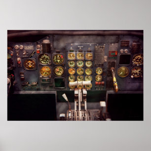 Plane - Cockpit - The controls are set Poster