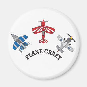 Plane Crazy Magnet