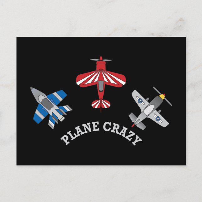 Plane Crazy Postcard (Front)