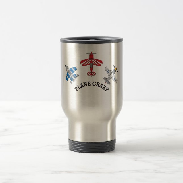 Plane Crazy Travel Mug (Center)