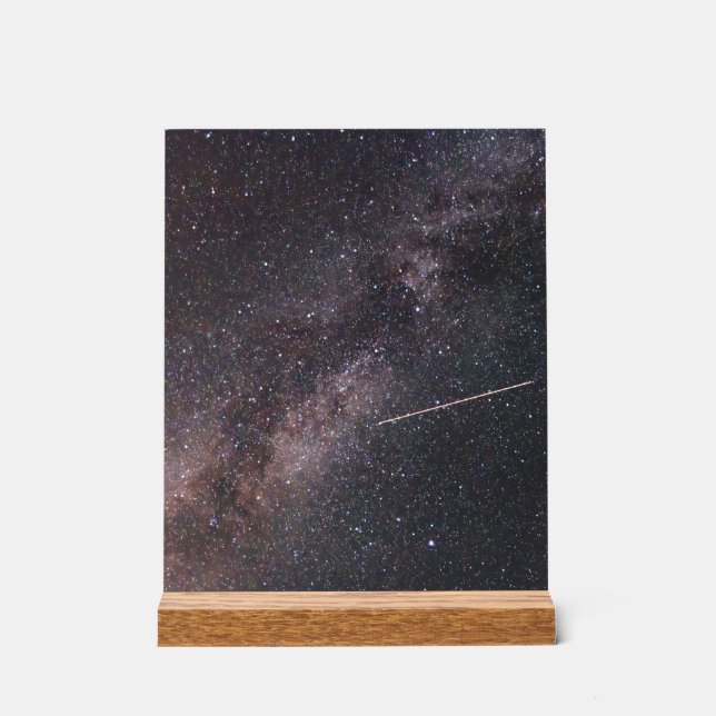 Plane crossing the Milky Way (2024) Acrylic Sign (Front)