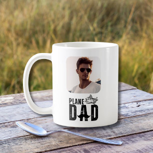 PLANE Dad & Aeroplane,2 Photo,Funny Birthday,Custo Coffee Mug