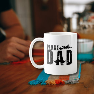 Plane Dad and Vintage Aeroplane Funny Aviation Gif Coffee Mug