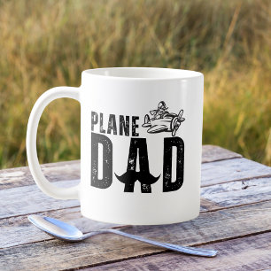PLANE Dad & Vintage Aeroplane,Funny Father's Day Coffee Mug