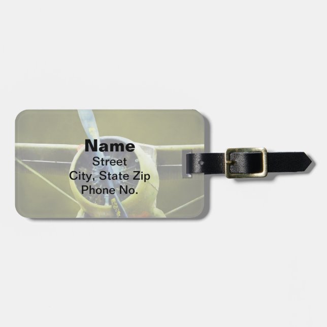 Plane - DeHavilland U-6A Beaver Luggage Tag (Front Horizontal)