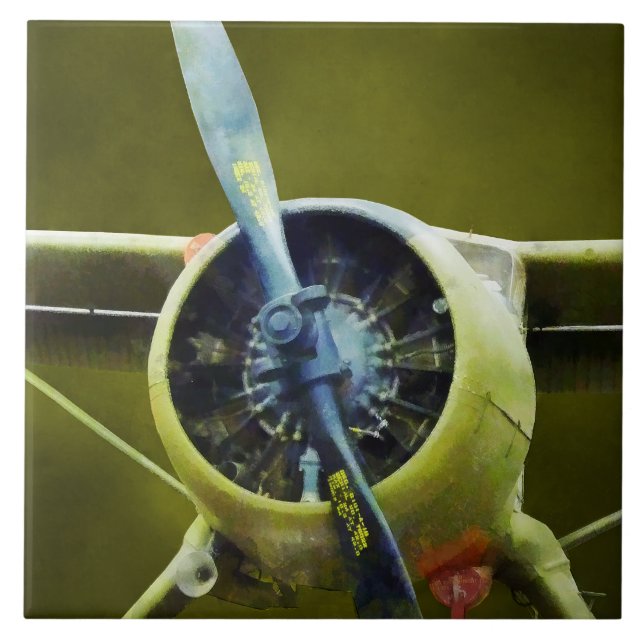 Plane - DeHavilland U-6A Beaver Tile (Front)