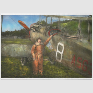 Plane - First One-Stop Flight Across the US - 1921 Tissue Paper