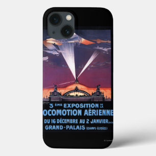 Plane Flying Over Searchlight Poster iPhone 13 Case