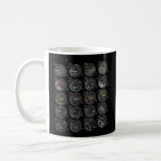 Plane Instrument Panel Coffee Mug