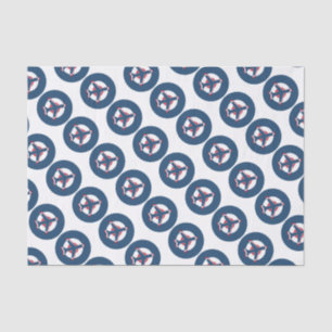 Plane on a Roundel Tissue Paper