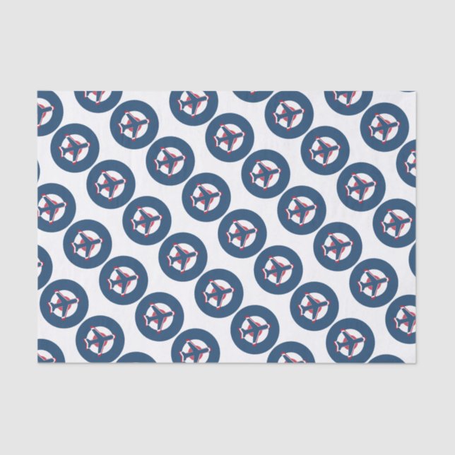 Plane on a Roundel Tissue Paper (Front)