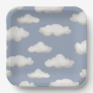 Plane Party Plates   Cloud Party Plates