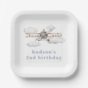 Plane Party Plates   Cloud Party Plates