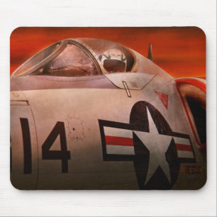 Plane - Pilot - Airforce - Go get em Tiger Mouse Mat