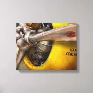 Plane - Pilot - Prop - Twin Wasp Canvas Print