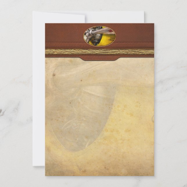 Plane - Pilot - Prop - Twin Wasp Note Card (Front)