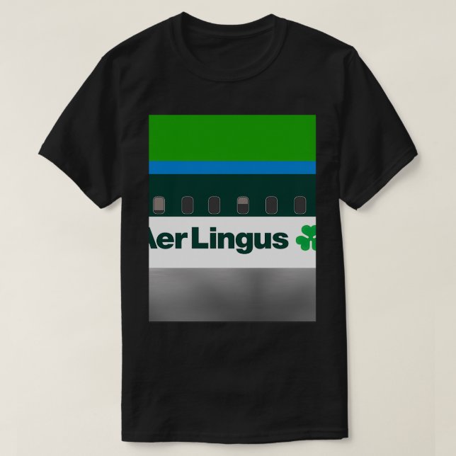 Plane s Aer Lingus 1980s T-Shirt (Design Front)