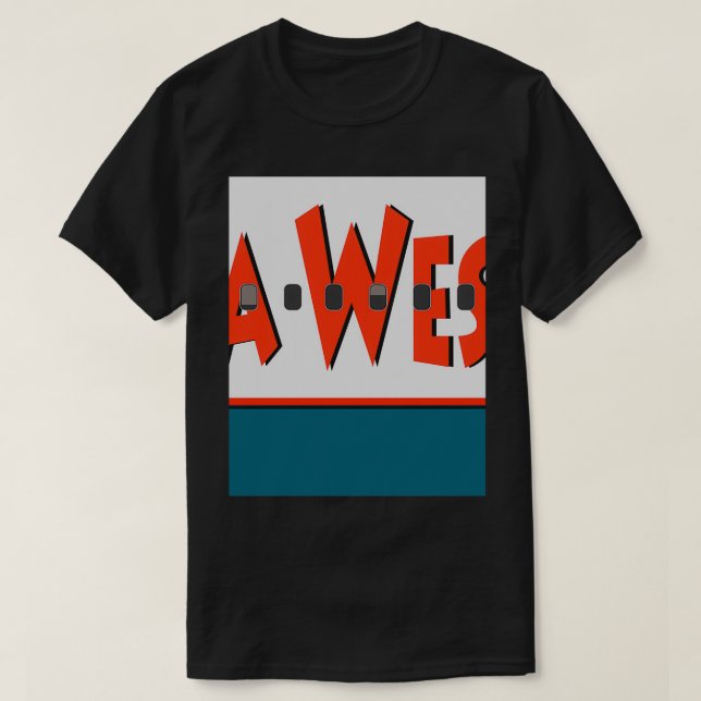 Plane s America West Airlines T-Shirt (Design Front)