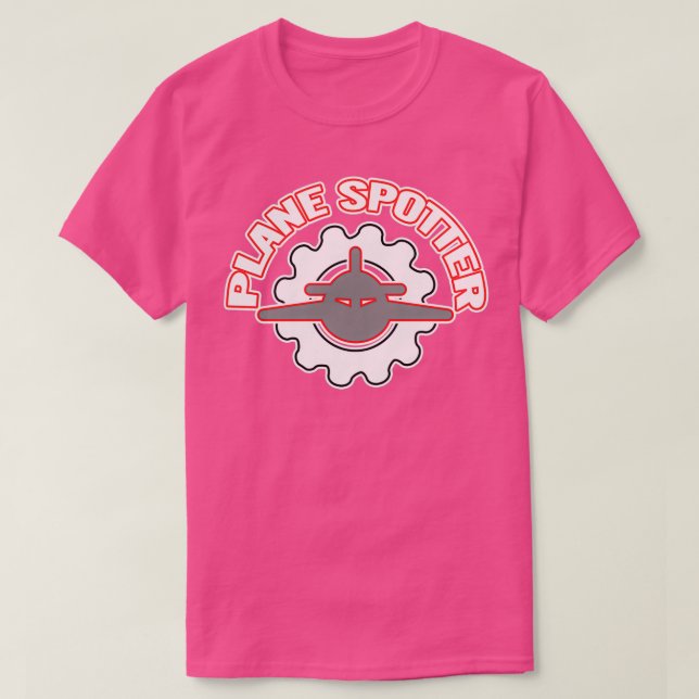 Plane Spotter amp Planespotting  T-Shirt (Design Front)