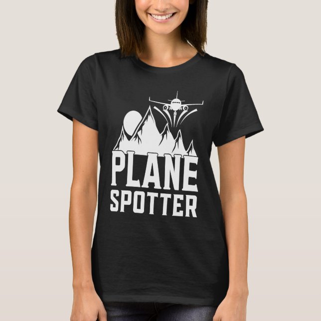 Plane Spotter Pilot Airplane Plane Aviation 33 T-Shirt (Front)