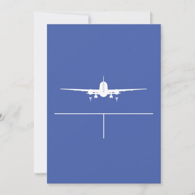 Plane Take Off Invitation (Front)