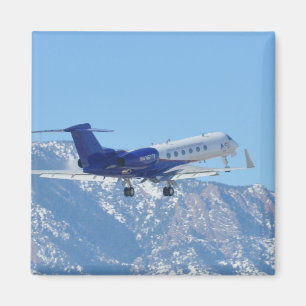 Plane taking off at the airport magnet