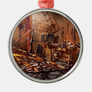Plane - The dawn of aviation Metal Tree Decoration