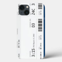 plane ticket iphone 7/8 case