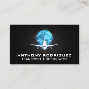 Plane Transport Shipping Business Card