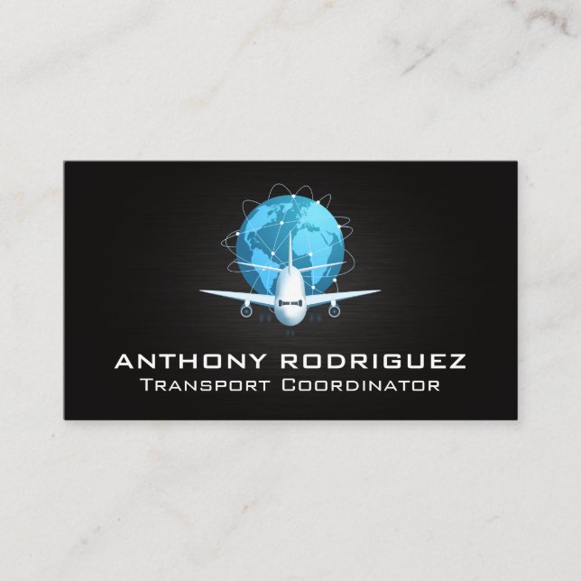Plane Transport | Shipping  Business Card (Front)