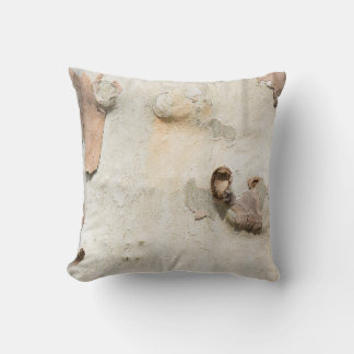 Plane tree camouflage looks bark pattern cushion