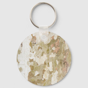 Plane tree camouflage looks bark pattern key ring
