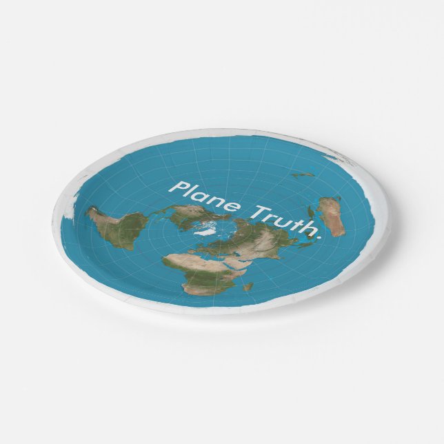 Plane Truth Azimuthal Equidistant Paper Plate Maps (Angled)