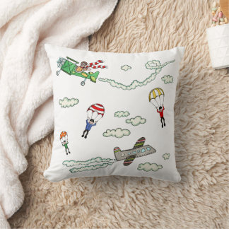 Planes and Parachutes Cushion