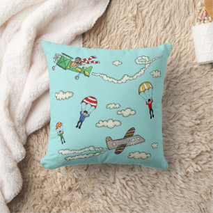 Planes and Parachutes Cushion