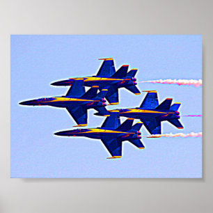 Planes Blue Angels Poster