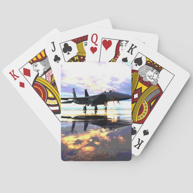 Planes Fighter Jet Playing Cards (Back)