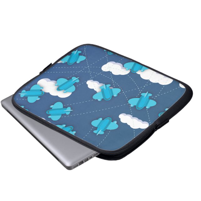 planes laptop sleeve (Front Bottom)