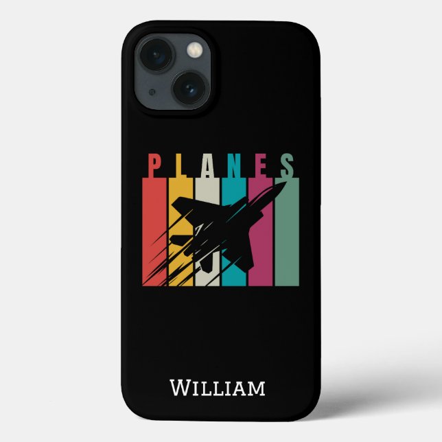 Planes,Typography,Aviation,Minimalist,Personalised Case-Mate iPhone Case (Back)