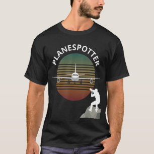Planespotter Pilot Aircraft Watching Airline 1 T-Shirt