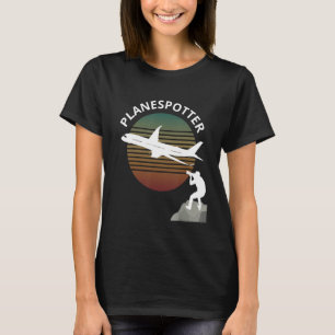 Planespotter Pilot Aircraft Watching Airline 3 T-Shirt