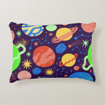 Planet and Space Theme  Pillow Case