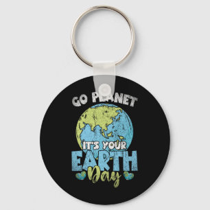 Planet Anniversary Go Planet Its Your Earth Day Key Ring