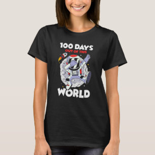 Planet Astronomer Astronaut Student 100 Days of Sc T-Shirt