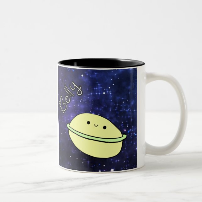 Planet Belly Mug Kawaii Planet Drawing (Right)