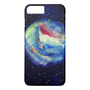 Planet Case, Watercolor Cosmos Art iPhone 8 Plus/7 Plus Case