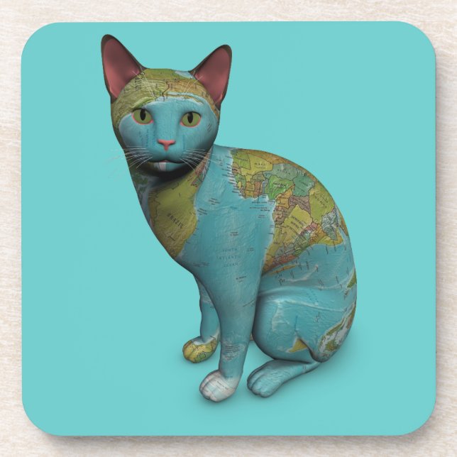 Planet Cat Coaster (Front)