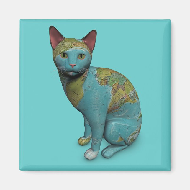 Planet Cat Magnet (Front)