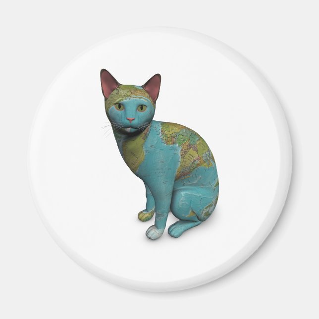 Planet Cat Magnet (Front)