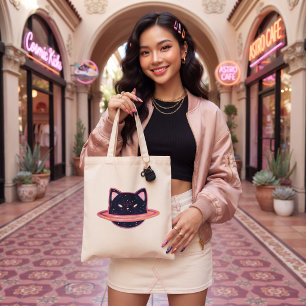 Planet Cat Tote Bag